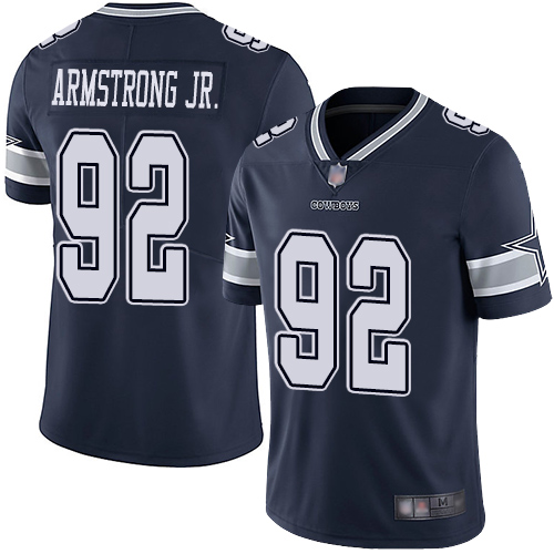 Men Dallas Cowboys Limited Navy Blue Dorance Armstrong Jr. Home #92 Vapor Untouchable NFL Jersey